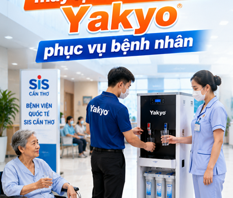 Lắp đặt máy lọc nước di động cho bệnh viện SIS cần thơ